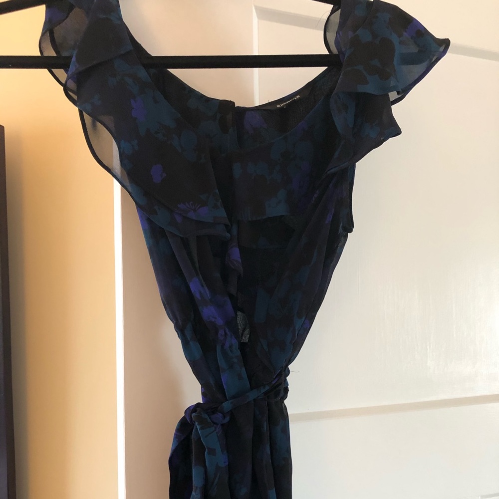 Express Floral sheer shirt